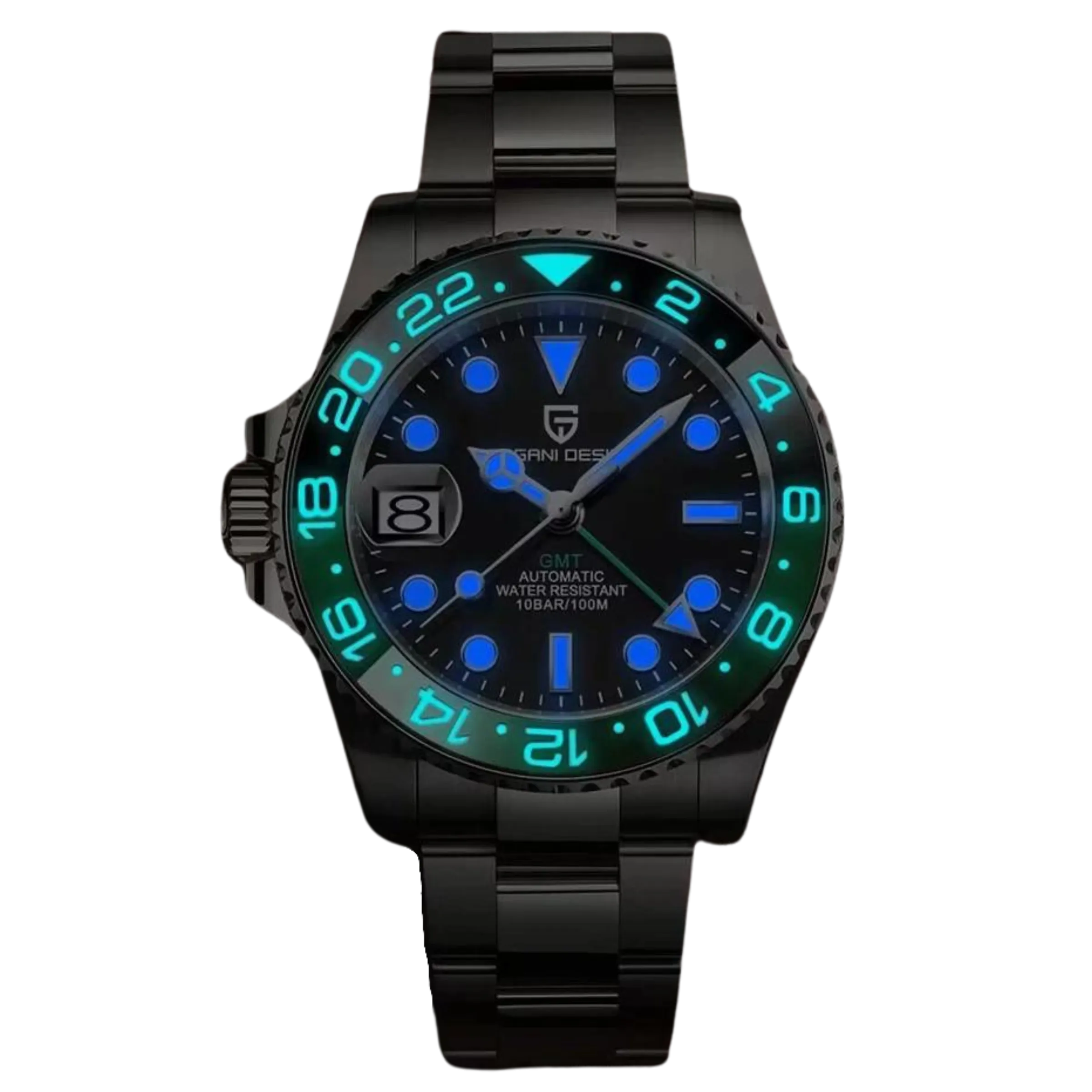 Pagani Design PD-1662 GMT Seiko NH34 Men's Watch Automatic Mechanical 40mm