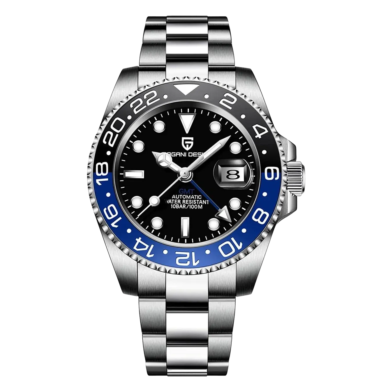 Pagani Design PD-1662 GMT Seiko NH34 Men's Watch Automatic Mechanical 40mm