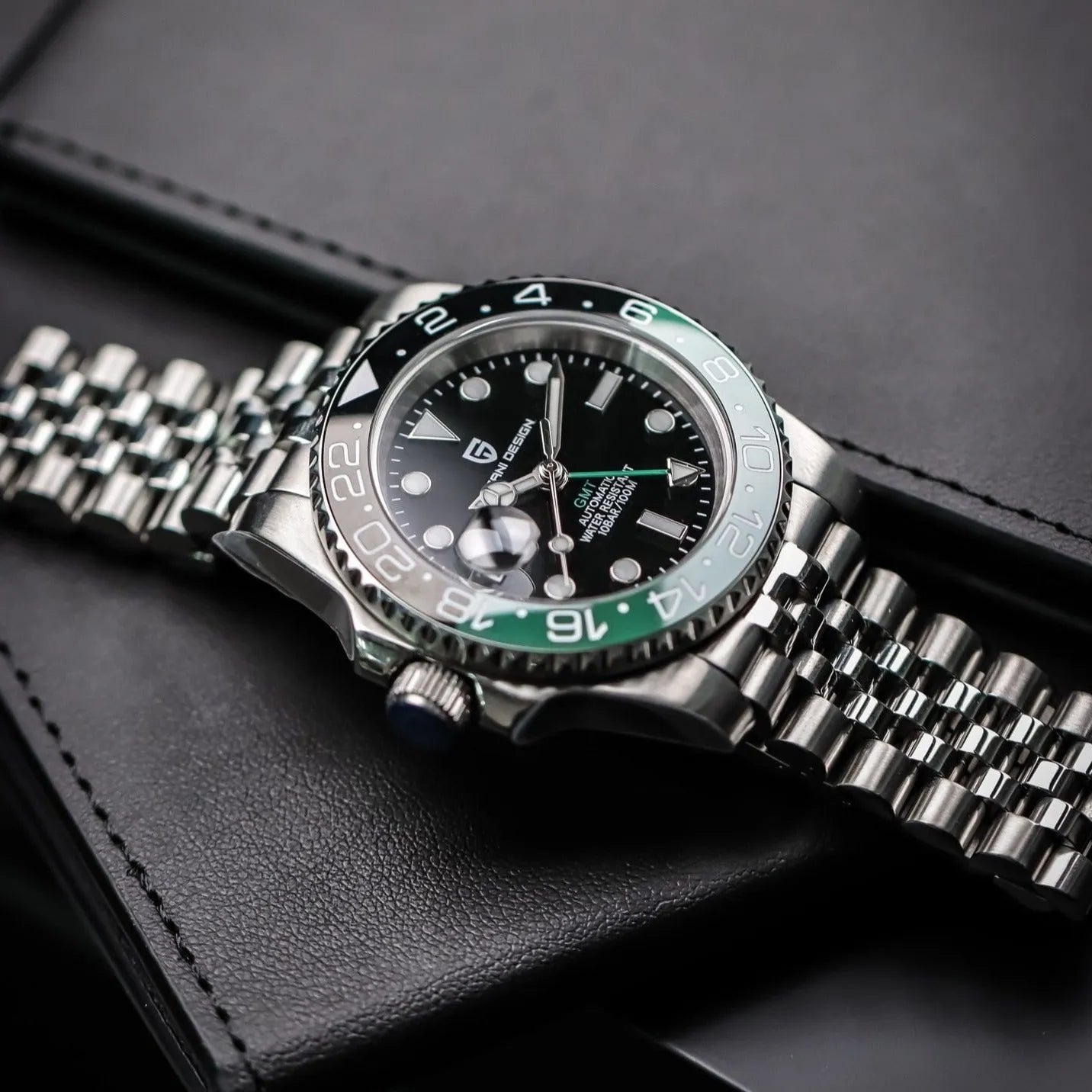 Pagani Design PD-1662 GMT Seiko NH34 Men's Watch Automatic Mechanical 40mm